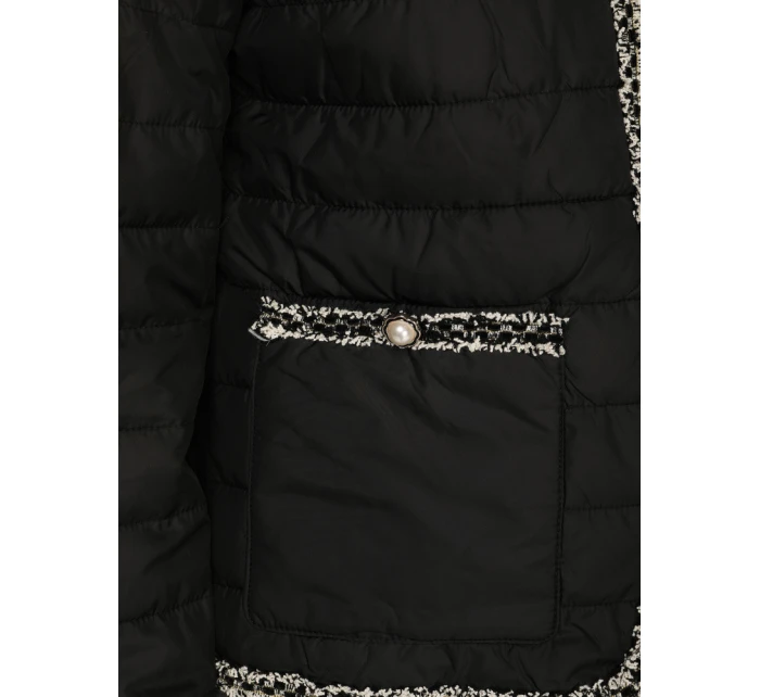 Dámská prošívaná přechodná bunda černá FashionStreet TY5530