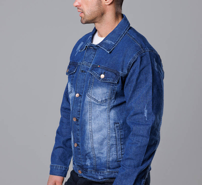 Tmavě modrá pánská džínová bunda (MJ525BS)