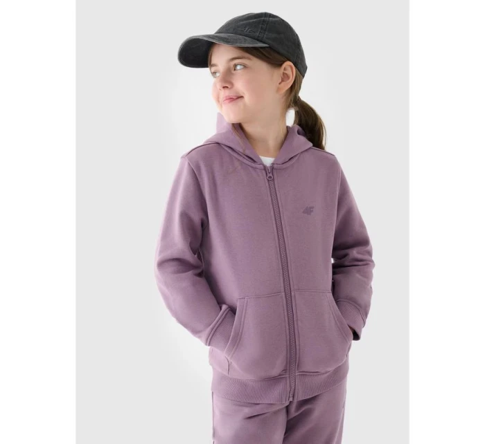 Dívčí mikina s kapucí 4F Junior 4FJWMM00TSWSF1315-51S