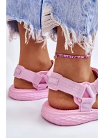 Dámské sandály Big Star model 21609167 Růžové - Big Star Shoes Dámské sandály Big Star model 21609167 Růžové - Big Star Shoes