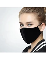 Dvouvrstvá rouška černá - Hurt černá uni