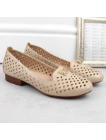 Ažurové polobotky M.Daszynski W SAN35 zlatá