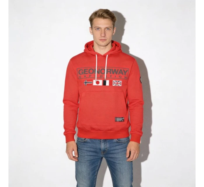 Geographical Norway Great DB 317 M WY8613H/GN-Red Mikina s kapucí