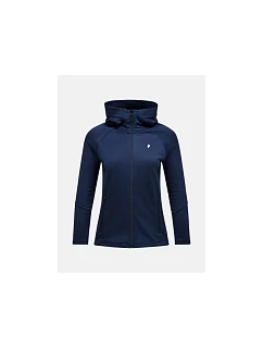 Dámská mikina Peak Performance Rider Essentials Zip Hood - blue shadow/blue shadow velikost: s
