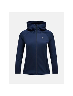 Dámská mikina Peak Performance Rider Essentials Zip Hood - blue shadow/blue shadow velikost: s