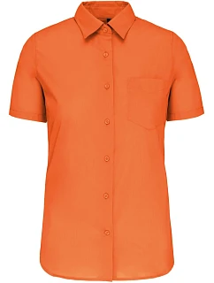 K Popelínová halenka s krátkým rukávem 20.K orange model 22510206 - Kariban
