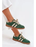 Dámské semišové tenisky zelené model 21703524 - Boto Dámské semišové tenisky zelené model 21703524 - Boto