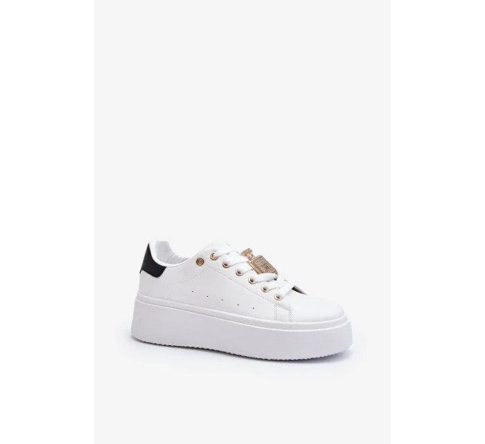 Bílé dámské tenisky s ozdobou Celedria Bílé dámské tenisky s ozdobou Celedria