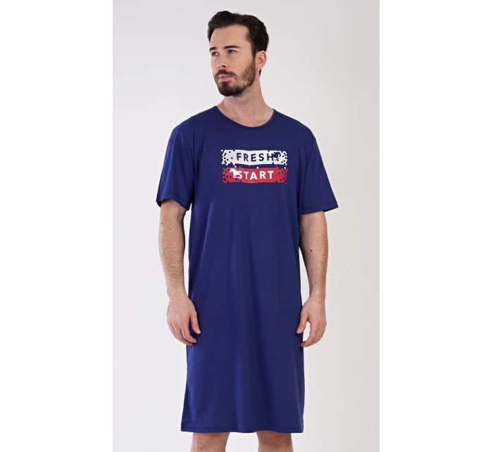 Pánská noční košile s krátkým rukávem Fresh model 21292095 - Vienetta MAN