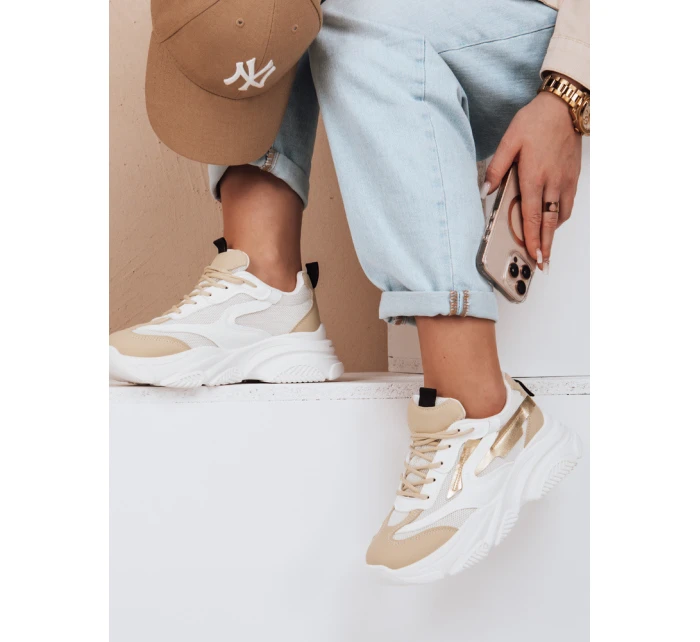 Dámské sportovní tenisky STEPLIFT zlaté FashionStreet ZY0609