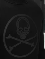 Pánská mikina s potiskem černá FashionStreet BX5948 Pánská mikina s potiskem černá FashionStreet BX5948