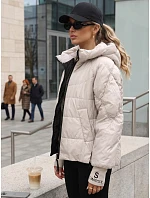 Kurtka damska pikowana z kapturem  model 22350556 - FashionStreet