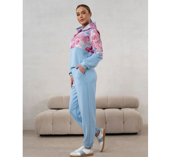 Sportovní souprava s květinovým motivem modrá model 22049186 - Moon