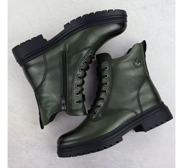 Dámské boty Bagger zateplené zelené Potocki 25-19324