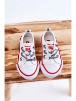 Dětské látkové tenisky BIG STAR KK374048 Bílá Dětské látkové tenisky BIG STAR KK374048 Bílá