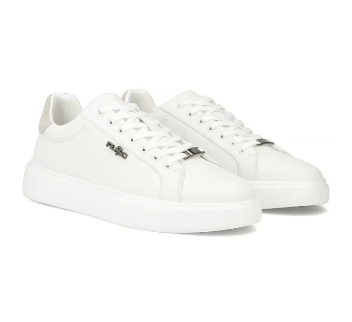 Pánské kožené polobotky bílé model 22079019 - FILIPPO Pánské kožené polobotky bílé model 22079019 - FILIPPO