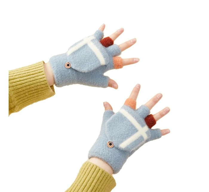 Dámské / dětské zimní palčáky - modré dámské