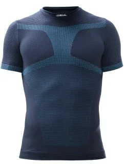 Pánské funkční tričko s krátkým rukávem IRON-IC - modrá Barva: Modrá, Velikost: