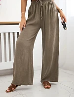 Mušelínové kalhoty se širokou nohavicí fango