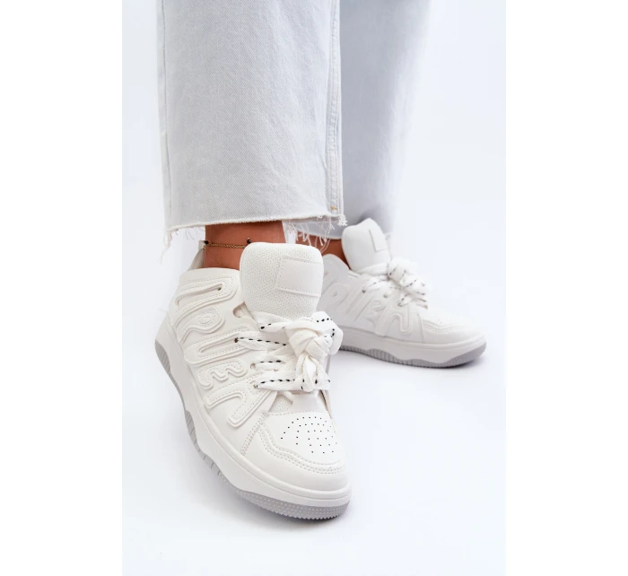 Dámské tenisky z ekologické kůže bílé Berilla Dámské tenisky z ekologické kůže bílé Berilla