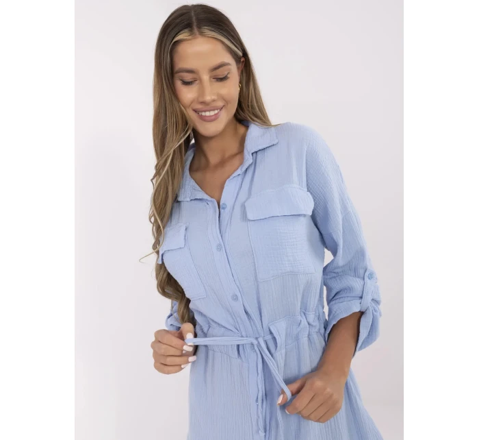 Šaty MI SK 91166.73 světle modré