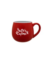SUPER MÁMA (SPECIÁLNÍ EDICE) - červený keramický hrníček 300 ml SUPER MÁMA (SPECIÁLNÍ EDICE) - červený keramický hrníček 300 ml