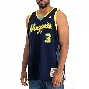 Mitchell & Ness NBA Swingman Denver Nuggets Allen Iverson dres SMJY4205-DNU06AIVASBL pánské