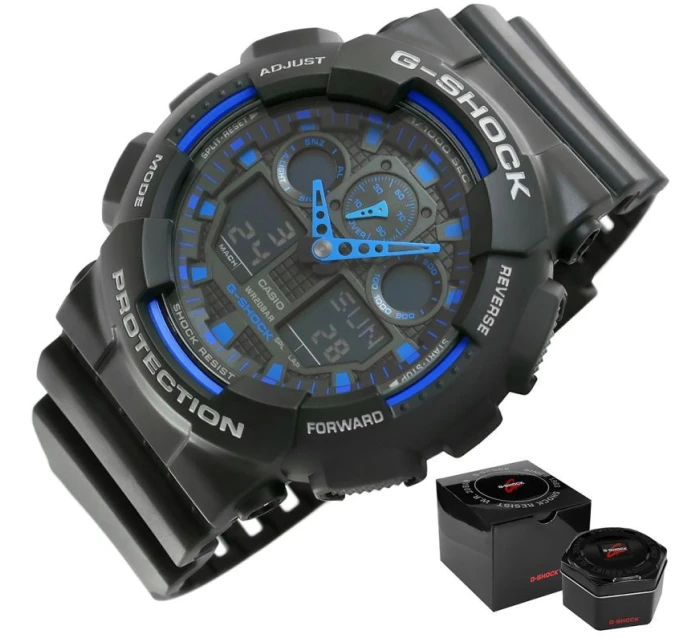 Pánské hodinky CASIO G-SHOCK GA-100-1A2ER + krabice