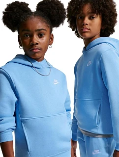 Dětská mikina Nike Sportswear Club Fleece, světle modrá, FD3000 497