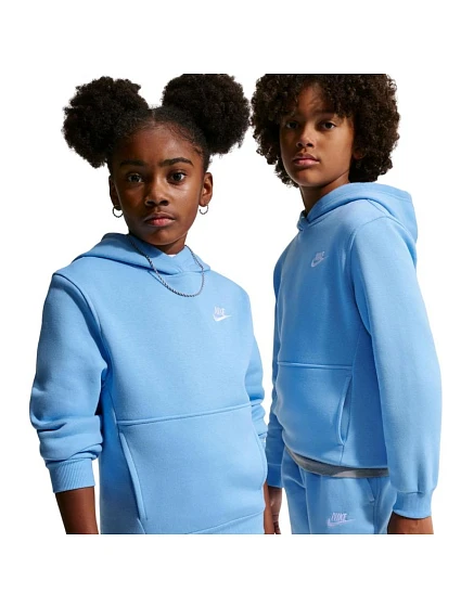 Dětská mikina Nike Sportswear Club Fleece, světle modrá, FD3000 497 Dětská mikina Nike Sportswear Club Fleece, světle modrá, FD3000 497