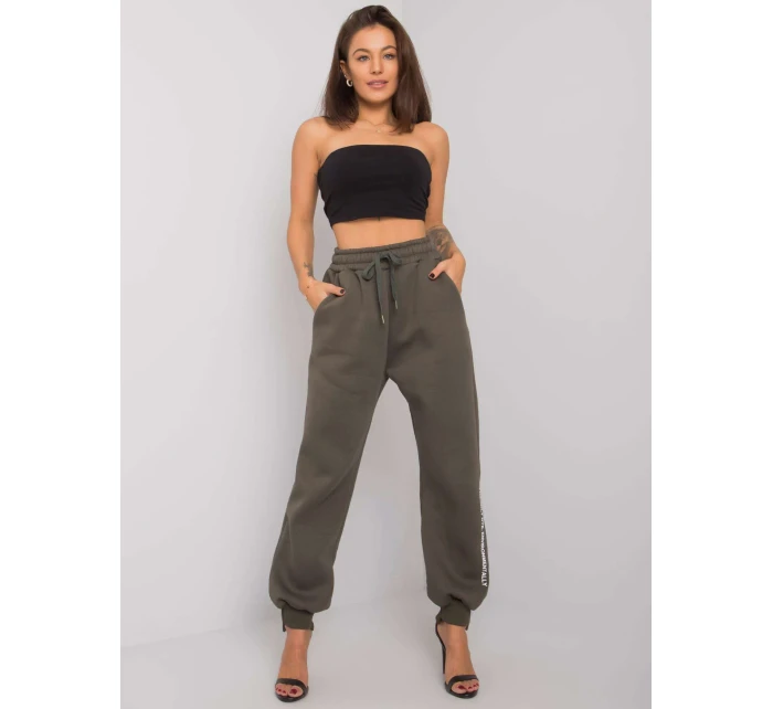 Tepláky RV DR 7237.81 tmavá khaki