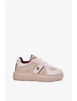 Dámské kožené tenisky na platformě Daniel Lopez Just Dare – béžové