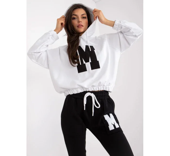 Tepláková souprava RV KMPL model 18257733 bílá a černá - FPrice Tepláková souprava RV KMPL model 18257733 bílá a černá - FPrice