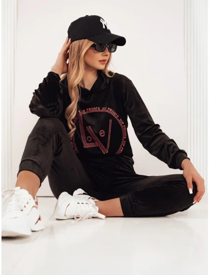 dámský velurový komplet černý Dstreet model 21970215 - FashionStreet