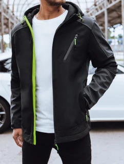 Pánská softshellová mikina s kapucí černá Dstreet model 21970309 - FashionStreet