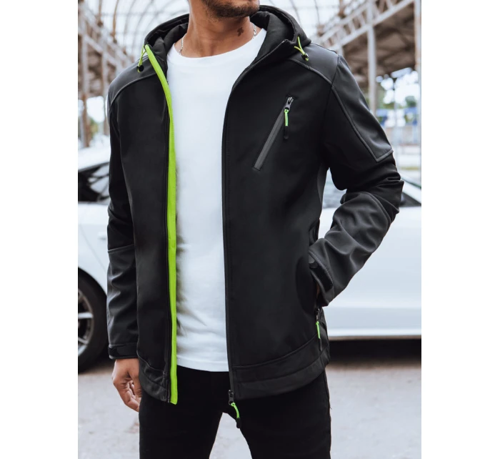 Pánská softshellová mikina s kapucí černá Dstreet model 21970309 - FashionStreet Pánská softshellová mikina s kapucí černá Dstreet model 21970309 - FashionStreet