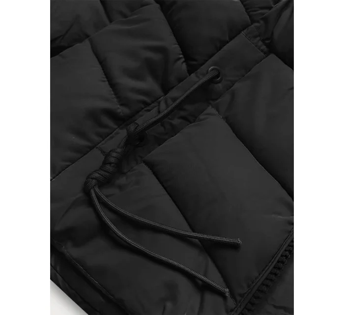 KRÓTKA KURTKA DAMSKA ZIMOWA CZARNA model 21244657 - YES!PINK