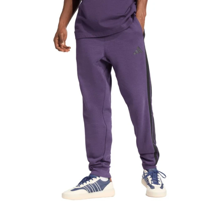 Pánské kalhoty adidas Essentials 3-Stripes Fleece purple JX0750