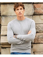 Casual Sweater Pánský pletený svetr grey melange model 22460613 - James Harvest Casual Sweater Pánský pletený svetr grey melange model 22460613 - James Harvest