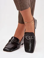 Kožené dámské mokasíny s ozdobným detailem D&A CR61-3125 Béžové