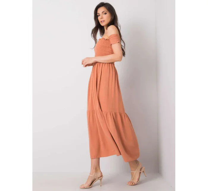 Šaty SK tmavě oranžová model 15253098 - FPrice Šaty SK tmavě oranžová model 15253098 - FPrice