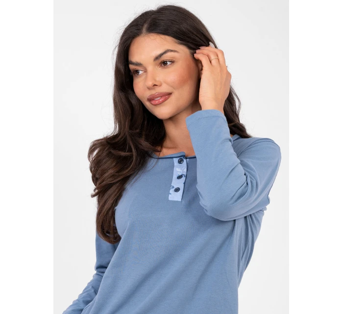 Pyžamo DU PI FP 007.69 šedomodré