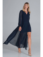 Dámské šaty model 18517240 tmavě modrá - Figl