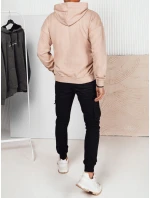 Pánská mikina s potiskem béžová Dstreet model 21976150 - FashionStreet