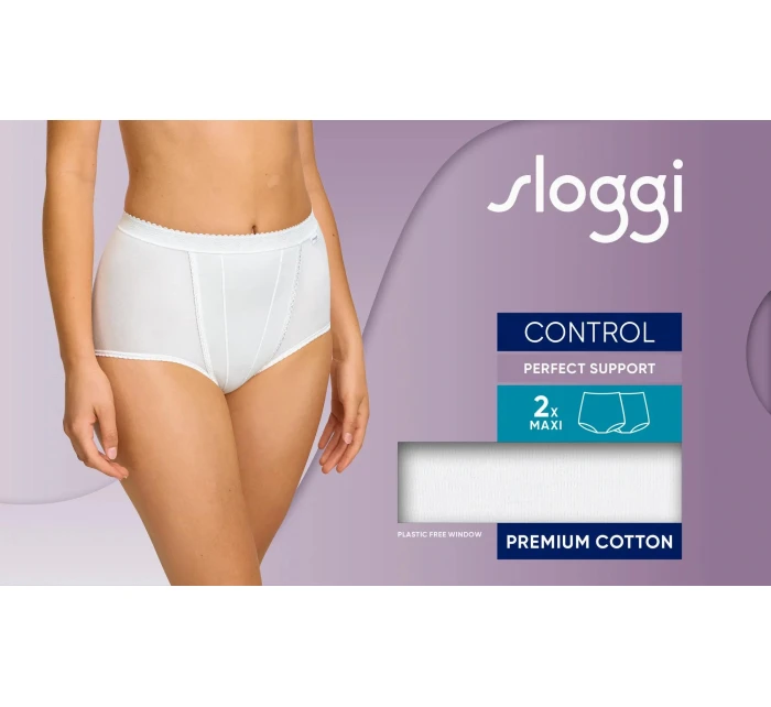 sloggi Control Maxi 2P - WHITE - SLOGGI WHITE - SLOGGI