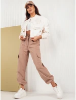 Béžové dámské padákové kalhoty MITON FashionStreet UY1675 Béžové dámské padákové kalhoty MITON FashionStreet UY1675