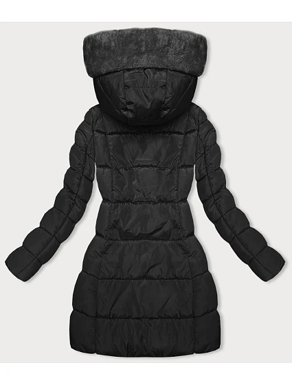 Černá zimní bunda s kapucí model 21246031 - LHD
