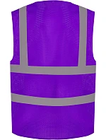 HVW 120 HiVis síťovaná bezpečnostní vesta model 22502273 purple - Yoko HVW 120 HiVis síťovaná bezpečnostní vesta model 22502273 purple - Yoko