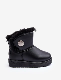 Dětské sněhule s z kožešiny černé Big Star model 21637354 - Big Star Shoes