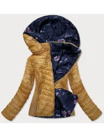 Žlutá prošívaná oboustranná dámská bunda (RQW-6844) Žlutá prošívaná oboustranná dámská bunda (RQW-6844)